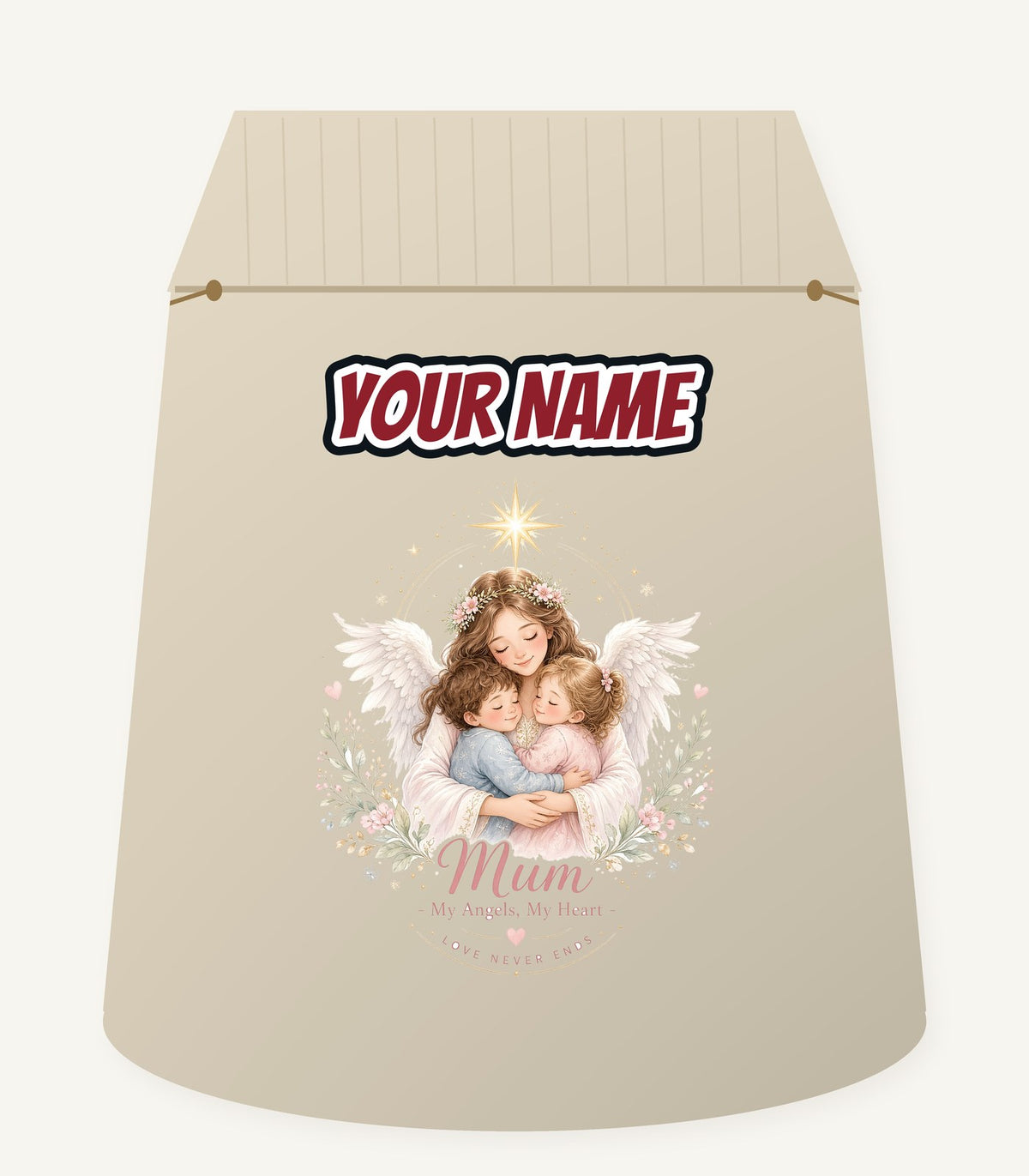 Mum And Her Angels Personalised Santa Sack