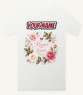 Mum's Love Floral Wreath Personalised Christmas T-Shirt and Hoodie