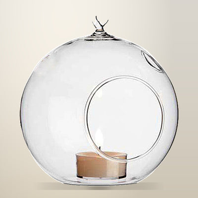 My Decorations Hanging Clear Glass Ball Tealight Holders