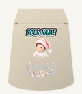 My First Christmas Pink Hat Personalised Santa Sack