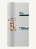 My First Christmas Reindeer Suit Personalised Beach Towel