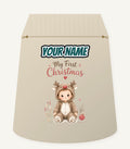 My First Christmas Reindeer Suit Personalised Santa Sack