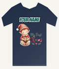 My First Xmas Elf Personalised Kids and Baby Christmas Tee