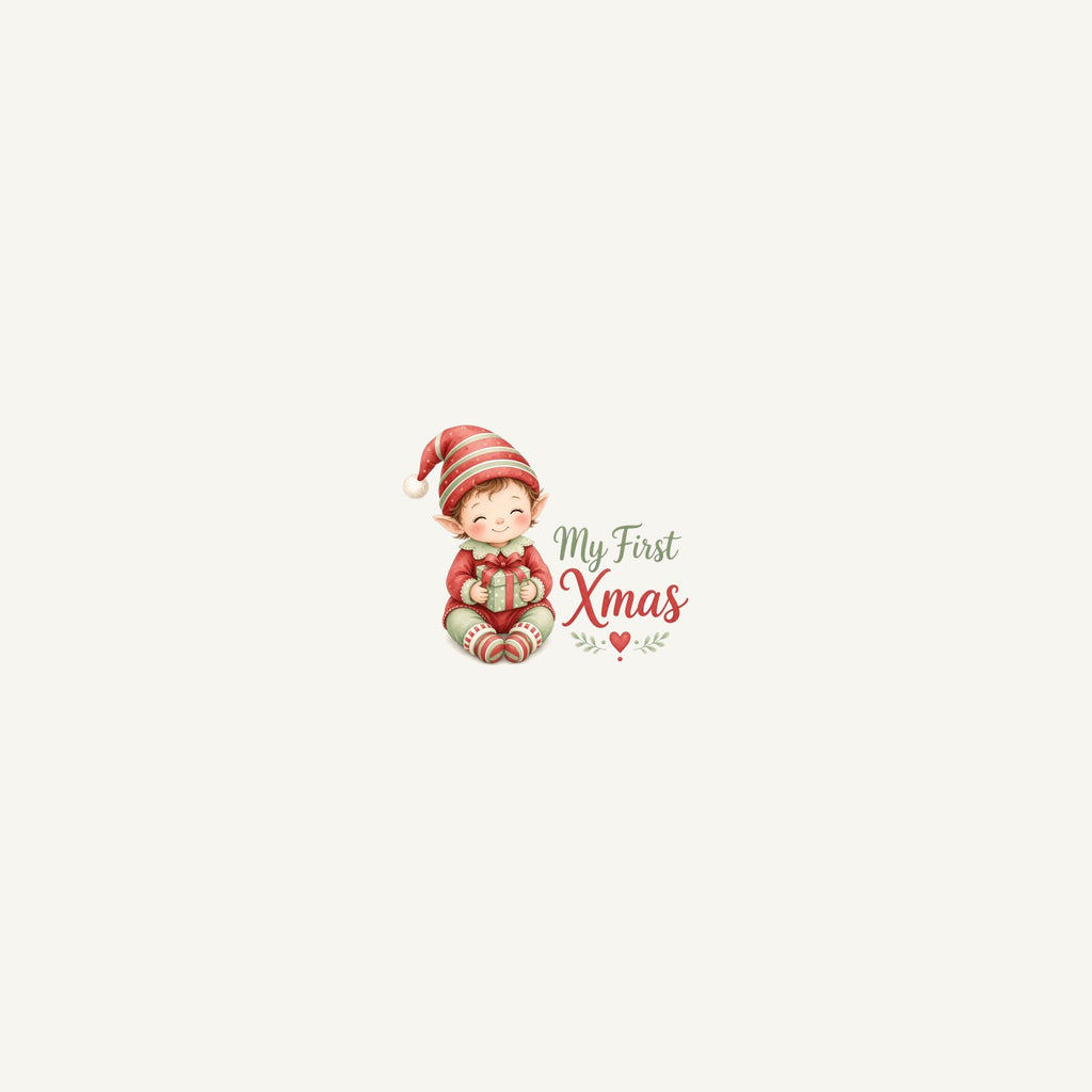 My First Xmas Elf Personalised Beach Towel