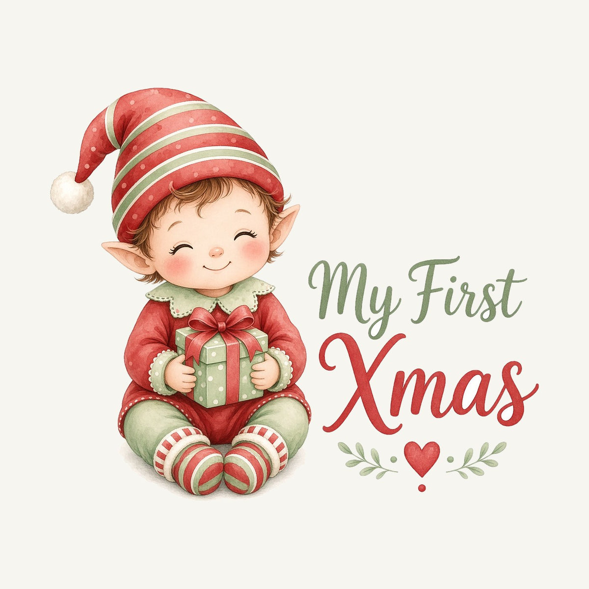 My First Xmas Elf Personalised Santa Sack