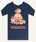 Nan Baking Christmas Biscuits Personalised Kids and Baby Christmas Tee