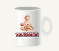 Nan Baking Christmas Biscuits Personalised Christmas Mug