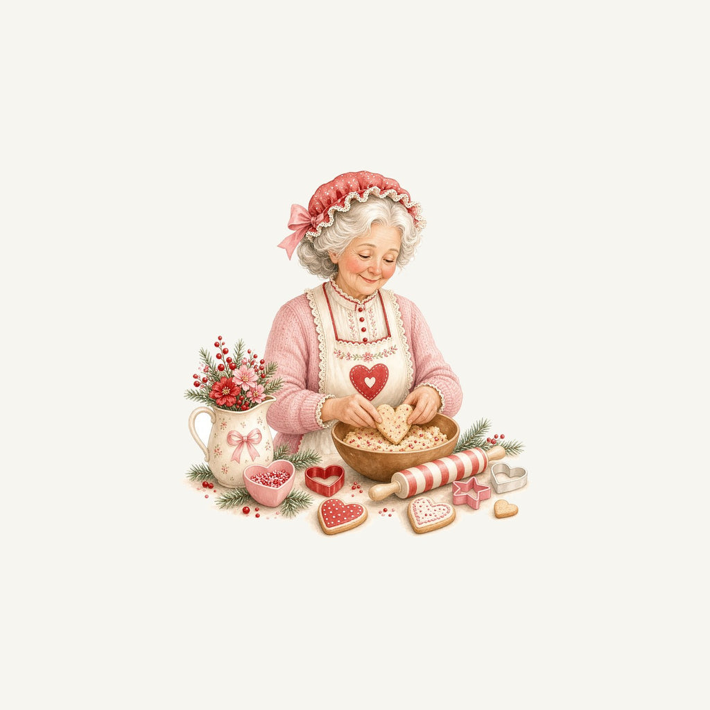 Nan Baking Christmas Biscuits Personalised Christmas Mug