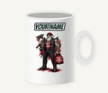 Naughty Nice Enough Biker Santa Personalised Christmas Mug