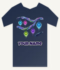 Neon Circuit Fairy Lights Personalised Kids and Baby Christmas Tee
