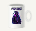 Neon Cyber Santa Personalised Christmas Mug