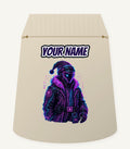 Neon Cyber Santa Personalised Santa Sack