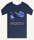 Neon Hover Sleigh Santa Personalised Kids and Baby Christmas Tee