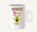 Neon Rave Reindeer Nineties Personalised Christmas Mug