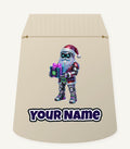 Neon Robot Santa Personalised Santa Sack