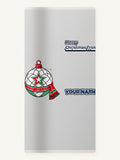 Netball Christmas Bauble Personalised Beach Towel