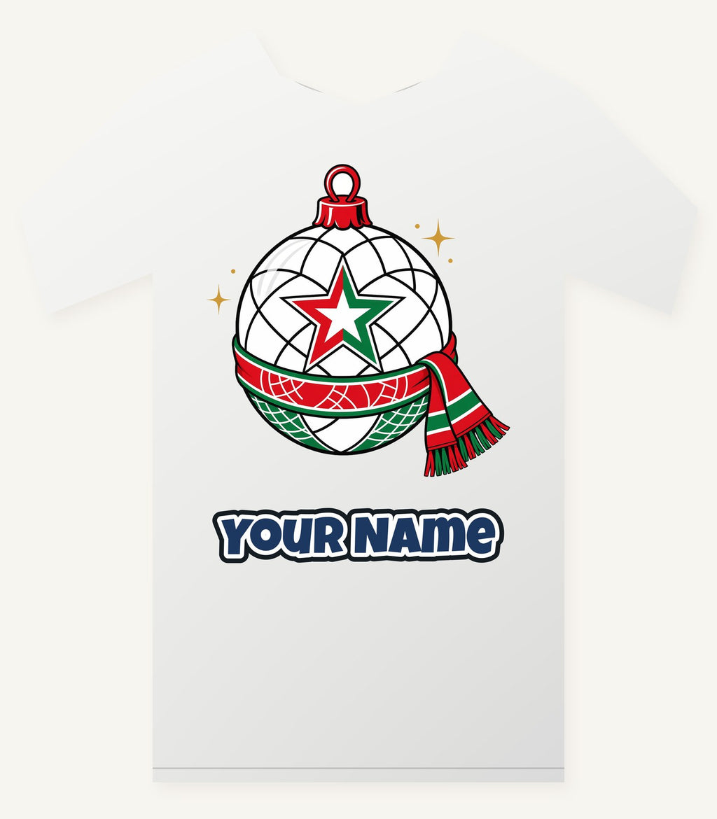 Netball Christmas Bauble Personalised Christmas T-Shirt and Hoodie