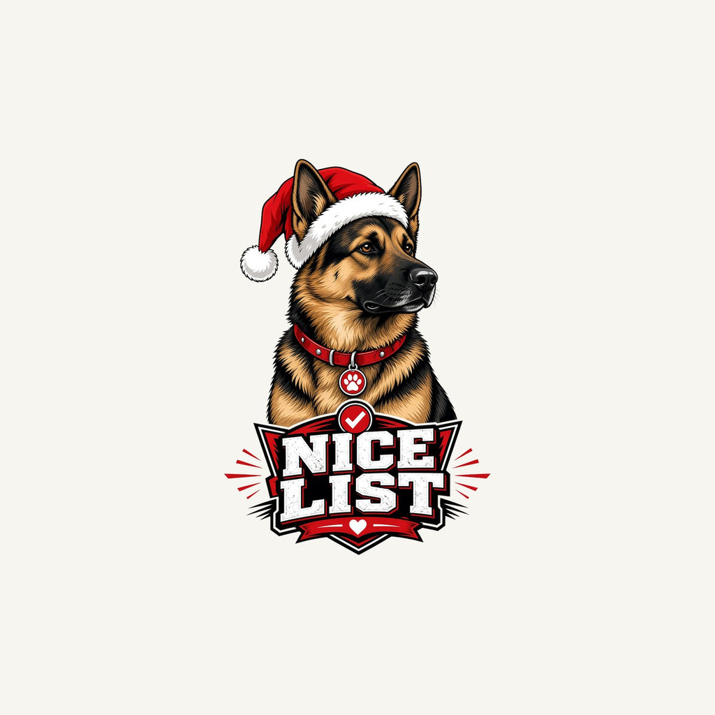 Nice List German Shepherd Personalised Christmas Mug