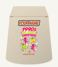 Nineties Fluoro Christmas Reindeer Personalised Santa Sack