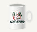 Nordic Candles And Table Setting Personalised Christmas Mug