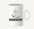 Nordic Folk Christmas Bells Personalised Christmas Mug