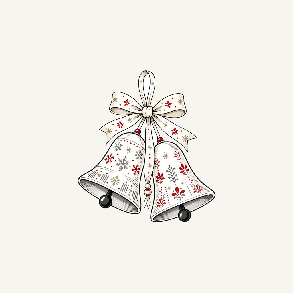 Nordic Folk Christmas Bells Personalised Christmas Mug