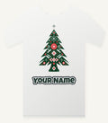 Nordic Folk Christmas Tree Personalised Christmas T-Shirt and Hoodie