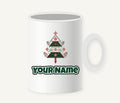 Nordic Folk Christmas Tree Personalised Christmas Mug