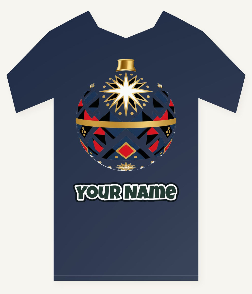 Nordic Geometric Bauble Personalised Kids Tee and Baby Bodysuit