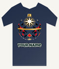 Nordic Geometric Bauble Personalised Kids Tee and Baby Bodysuit