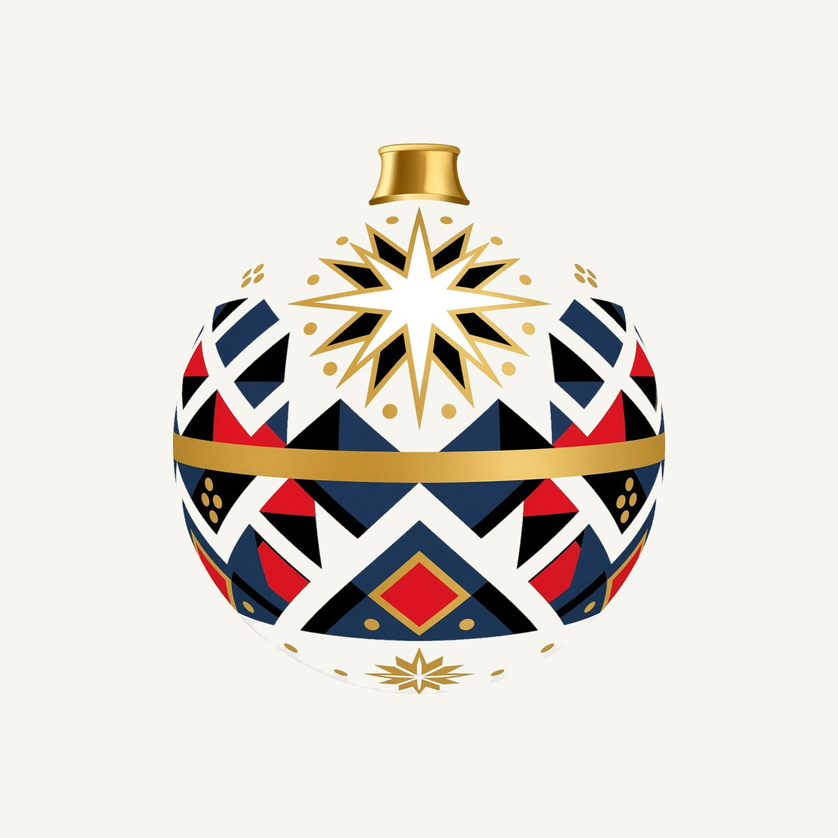 Nordic Geometric Bauble Personalised Christmas T-Shirt and Hoodie