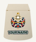 Nordic Geometric Bauble Personalised Santa Sack