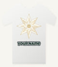 Nordic Gold Star Personalised Christmas T-Shirt and Hoodie