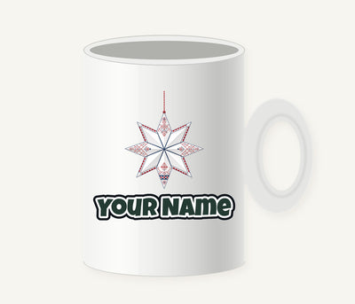 Nordic Paper Star Personalised Christmas Mug
