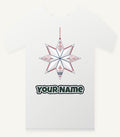 Nordic Paper Star Personalised Christmas T-Shirt and Hoodie