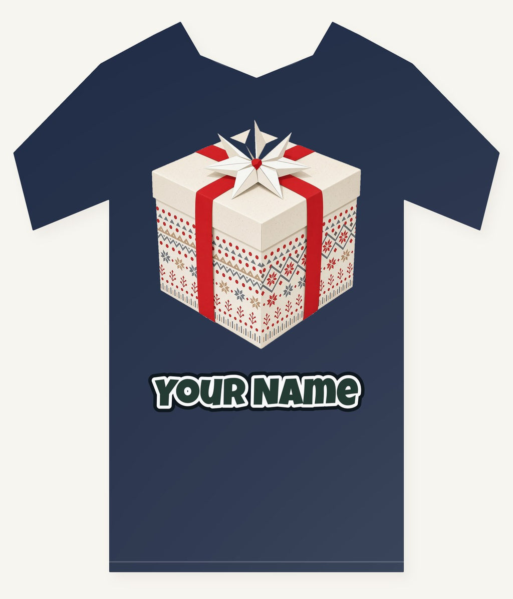 Nordic Patterned Gift Box Personalised Kids Tee and Baby Bodysuit