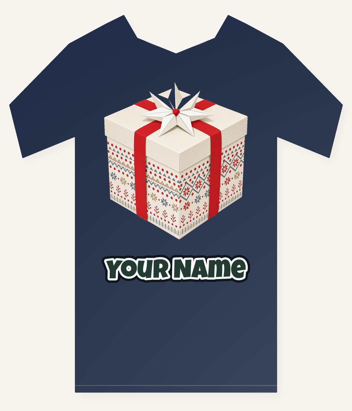 Nordic Patterned Gift Box Personalised Kids Tee and Baby Bodysuit