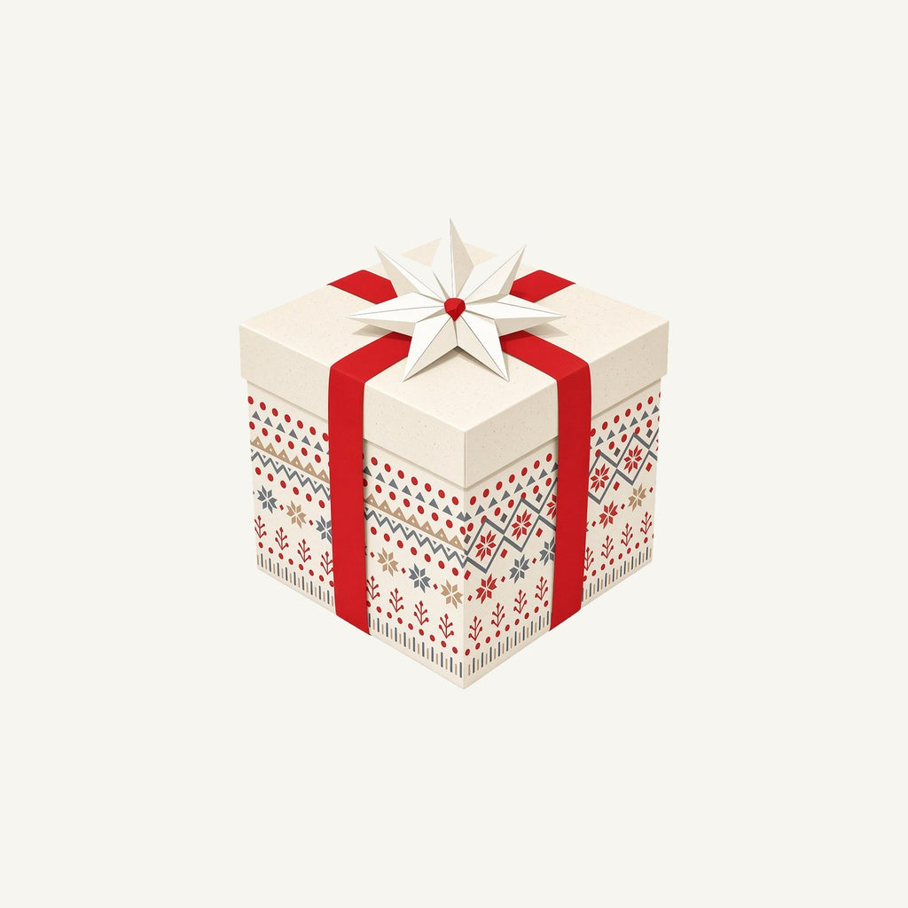 Nordic Patterned Gift Box Personalised Christmas Mug