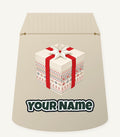 Nordic Patterned Gift Box Personalised Santa Sack