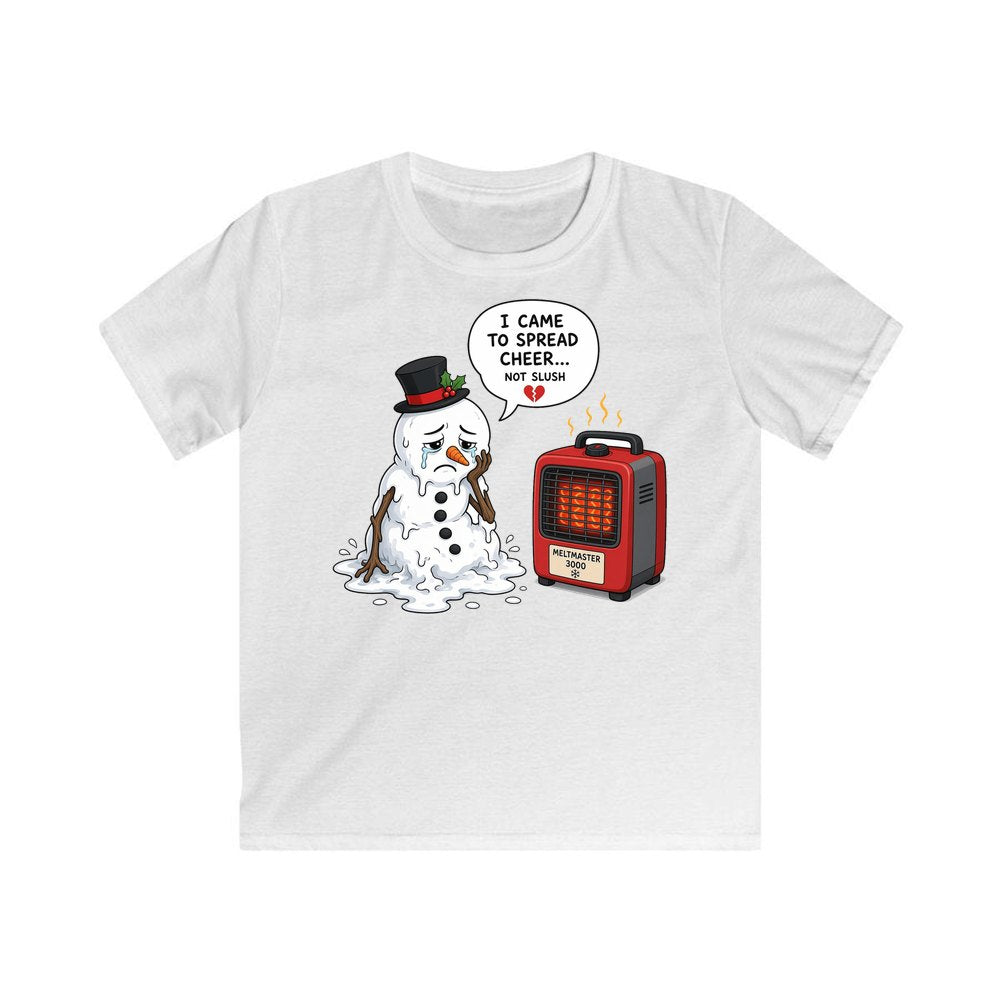 Not Slush personalised kids Christmas tee in white