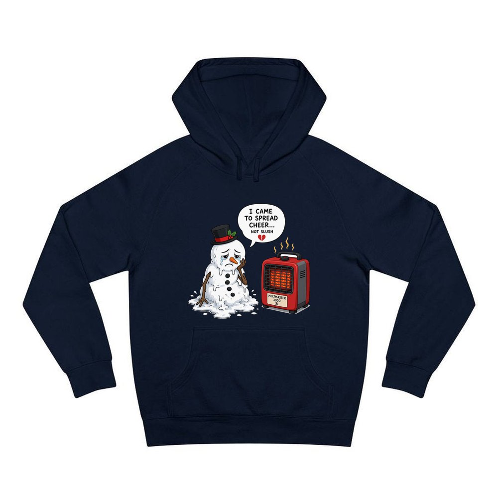 Not Slush personalised Christmas hoodie in navy