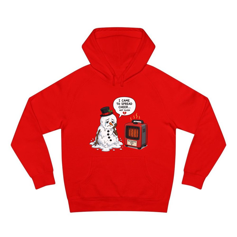 Not Slush personalised Christmas hoodie in red