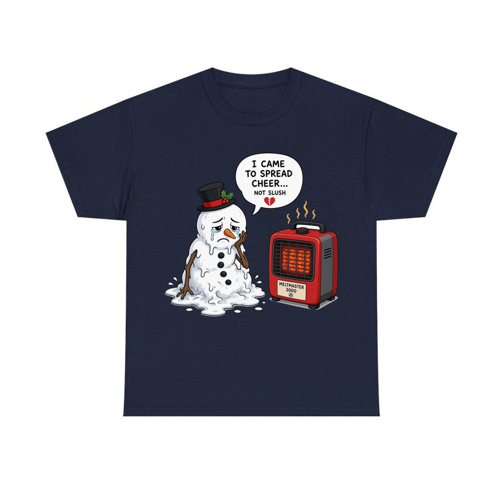 Not Slush personalised Christmas T-shirt in navy