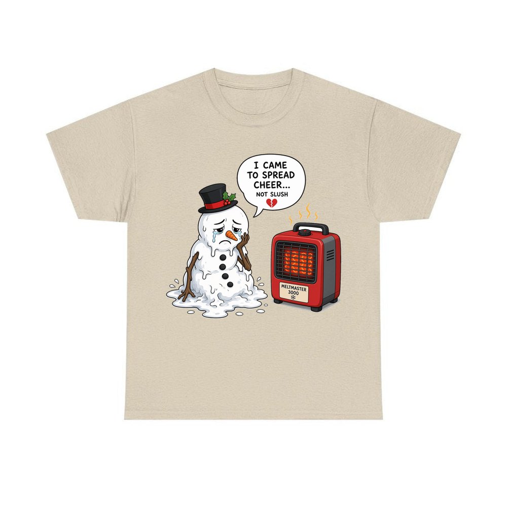Not Slush personalised Christmas T-shirt in sand