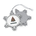 Nutcracker at the Castle Personalised Pewter Christmas Ornament