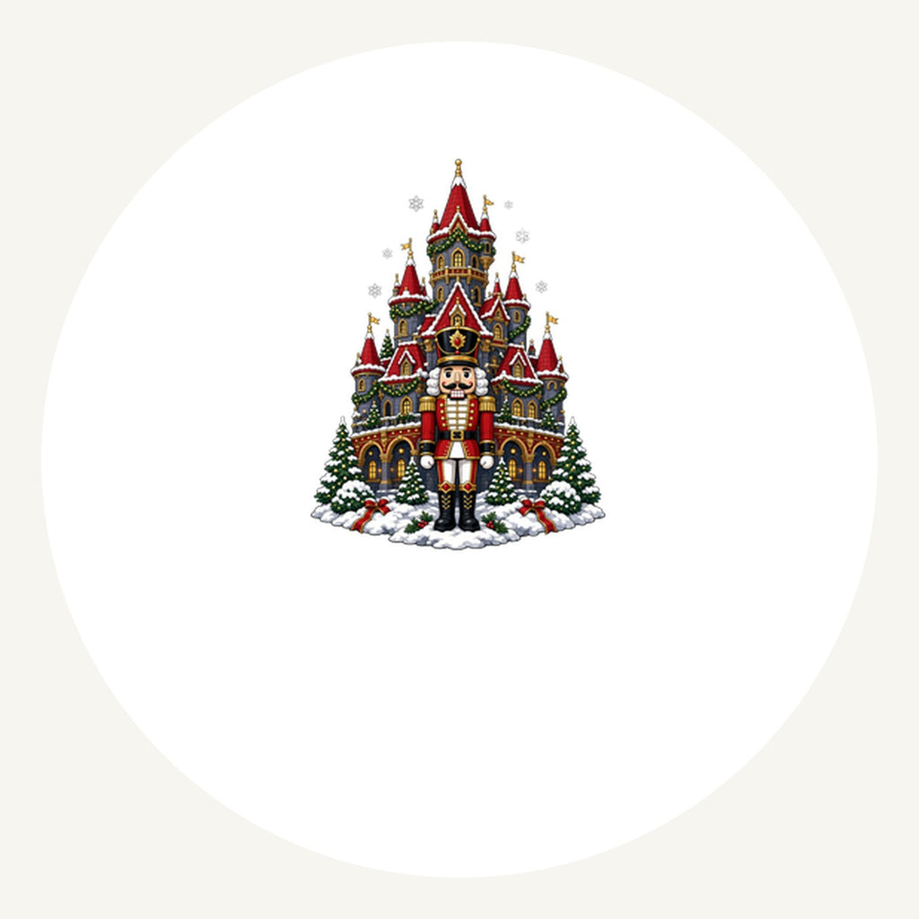 Nutcracker at the Castle Personalised Pewter Christmas Ornament