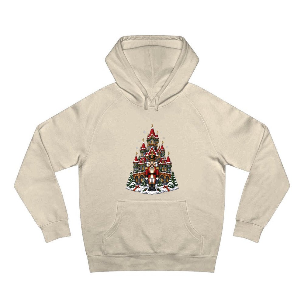Nutcracker at the Castle personalised Christmas hoodie in sand