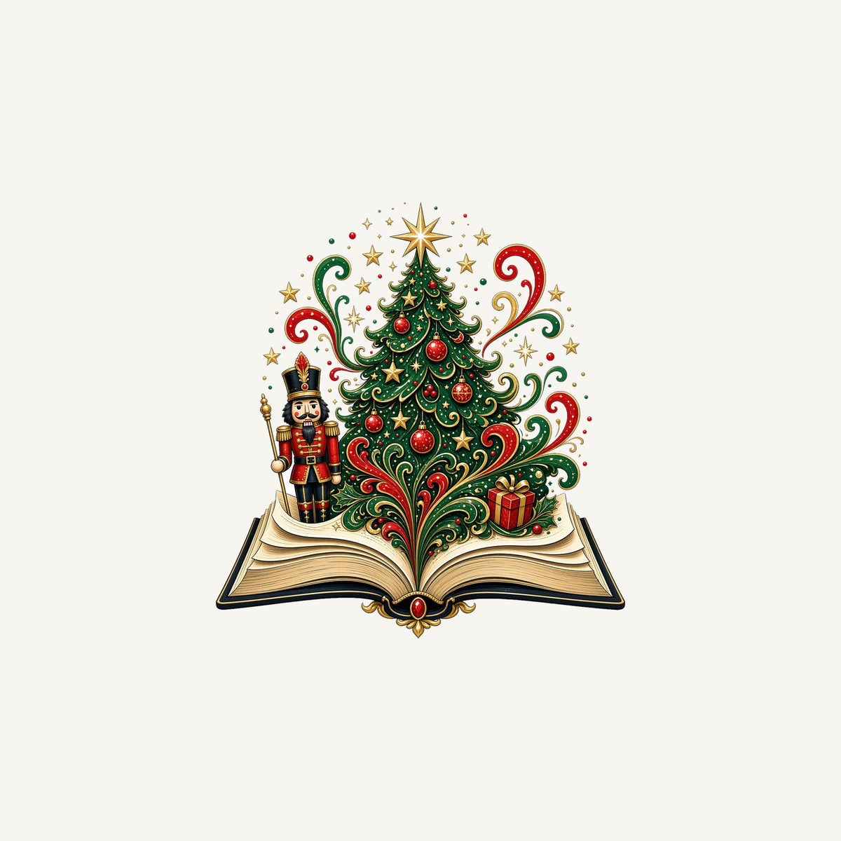 Nutcracker Christmas Storybook Personalised Christmas Mug