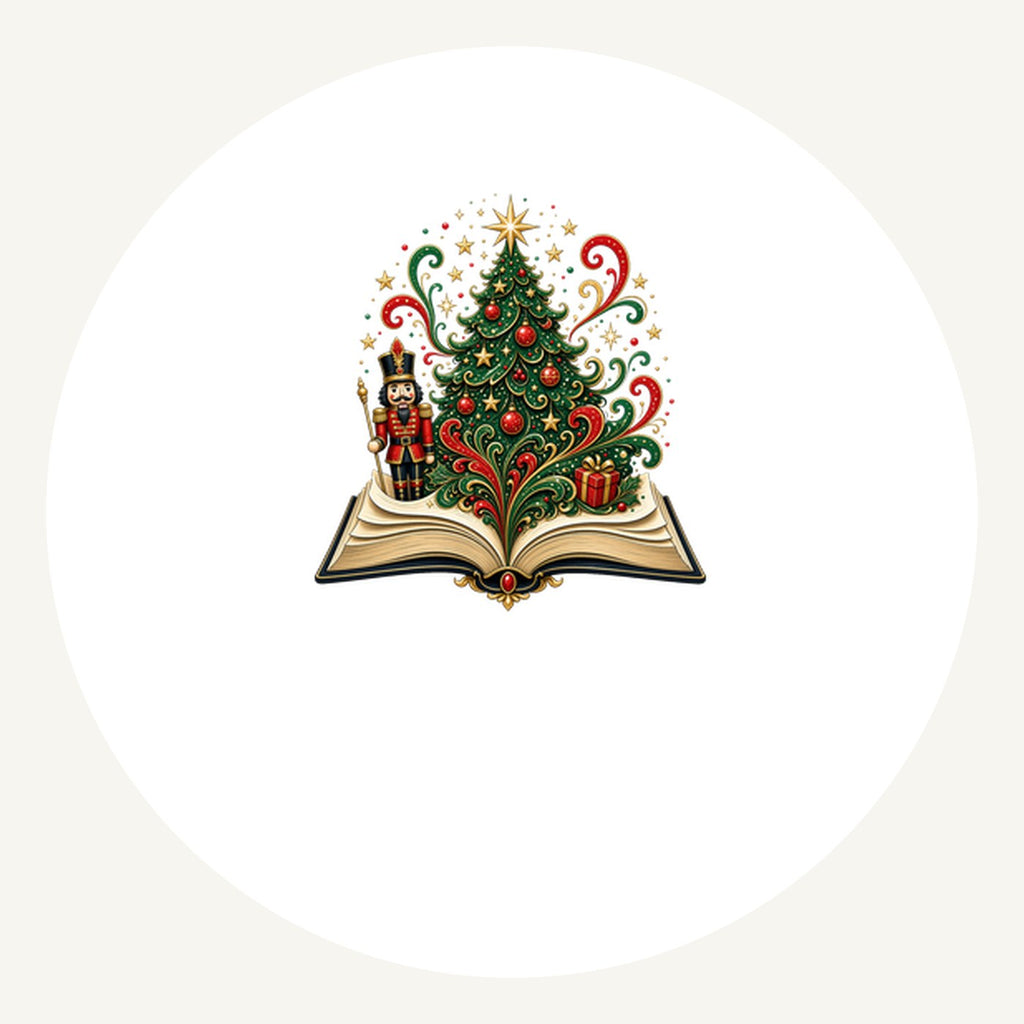 Nutcracker Christmas Storybook Personalised Pewter Christmas Ornament