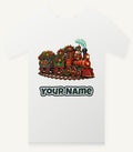 Nutcracker Driving Christmas Train Personalised Christmas T-Shirt and Hoodie